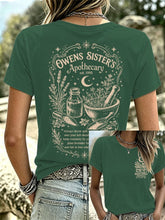 Women's Owens Sisters Apothecary Witch Print Casual T-shirt