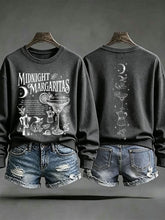 Women's Midnight Margaritas Print Casual Sweatshirt