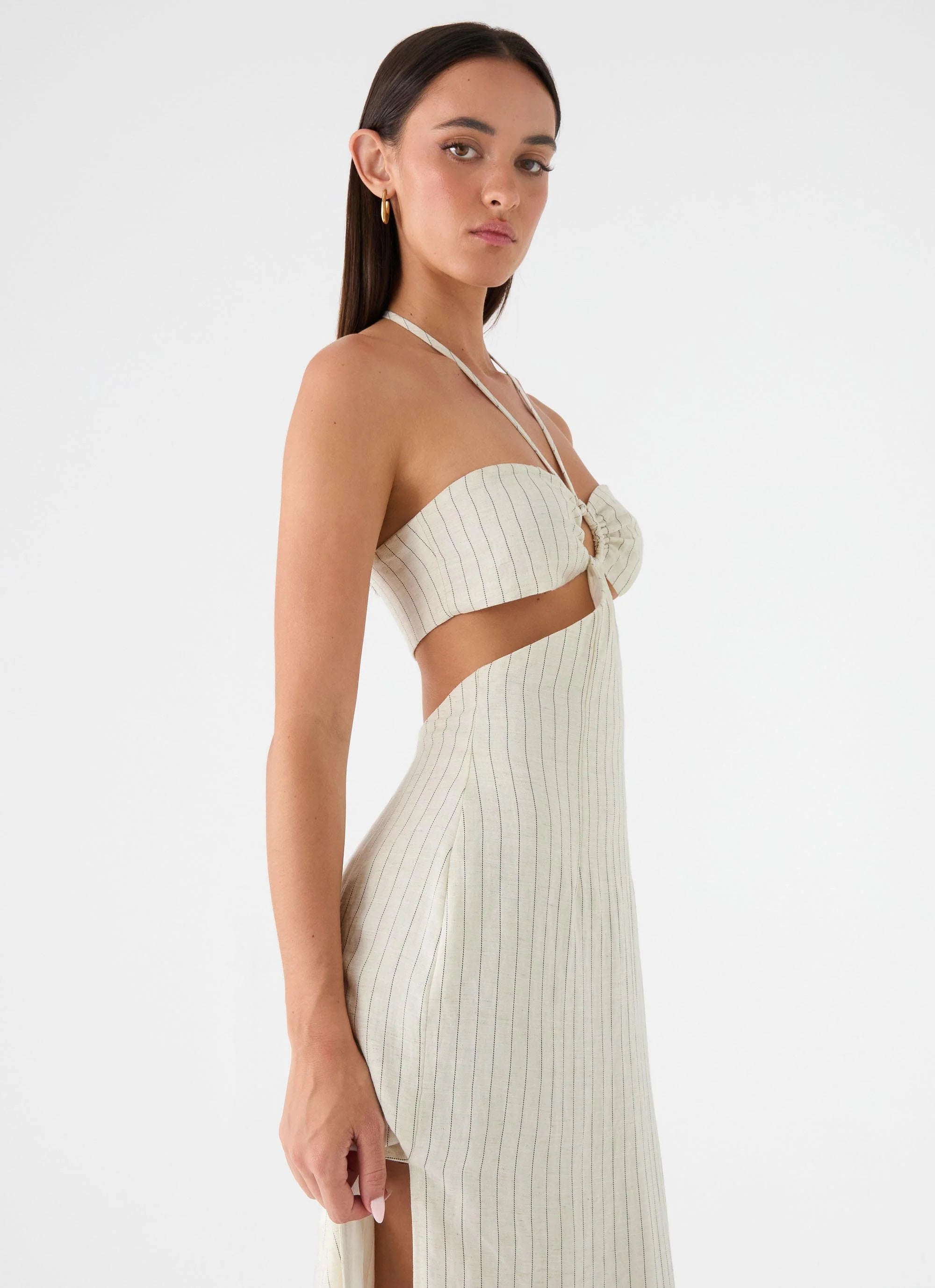 Laid Bare Maxi Dress - Desert Stripe
